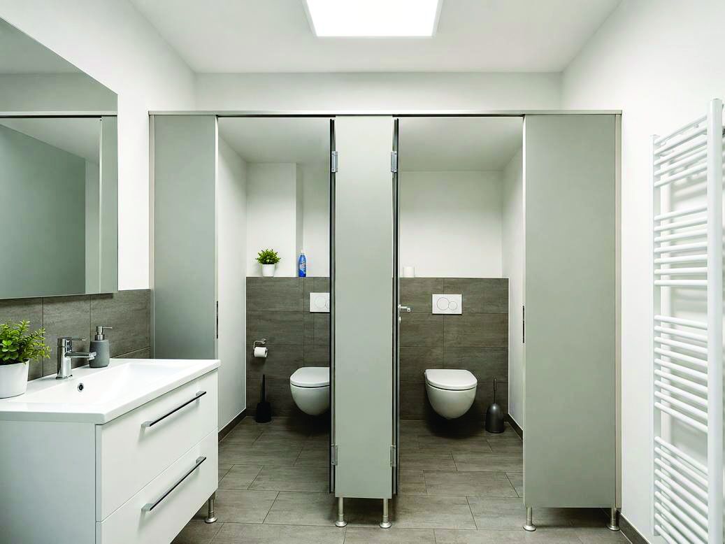 Renovierte WC-Anlage